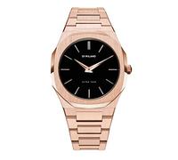 Watch D1 Milano Unisex AUTB03 Quartz Steel Ultra Thin Rose Gold Black