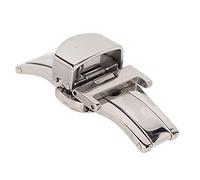 Watch Deployment Buckle Clasp, Fully Compatible Folding Silver Stainless Steel Professional Watch Clasp Replacement for Watchmaker for Watch Store (14)