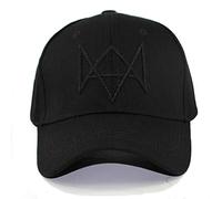 Watch Dogs Hats Cosplay Cap For Man Video Games Cos Aiden Peace Caps Adjustable Cotton Baseball Cap Fashion Hats,Black