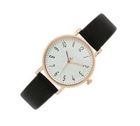 Watch - Elegant 3.3cm PU Leather Strap with Digital Scale Case | Korean Style Fashion Student Watch | Bure, Black, Se référer au descriptif, Strap