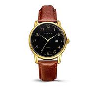 Watch Fashion Watches Business Leisure Calendar Window Couple Tables on The Table (Color : B)