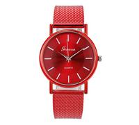 Watch for Elderly Men Woman's Life High End Quartz Watch Distinguished Glass Blue Women's Watch Large Number Watches for Women (D, One Size)