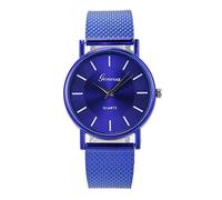 Watch for Elderly Men Woman's Life High End Quartz Watch Distinguished Glass Blue Women's Watch Large Number Watches for Women (I, One Size)