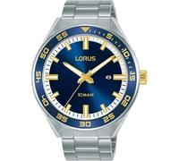 Lorus Mens Sports Watch with Stainless Steel Braclet & Blue Sunray Dial