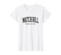 Watch Hill Rhode Island Travel Value Graphic T-Shirt, Women, White, XL
