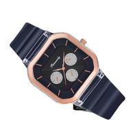 Watch Jelly Watch Three Silicone Quartz Eye Fashion Women's Women's Womens Digital (Blue, One Size)