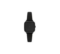 KOMONO Kate Black Suede Women's Japanese Quartz Analogue Watch with Suede Strap