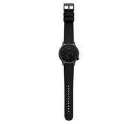 KOMONO Winston Double Subs Black Men's Japanese Quartz Analogue Watch with Leather Strap