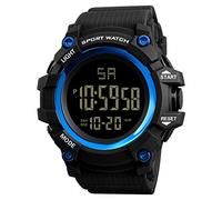 Watch LED Watch Waterproof Digital Sport Men Analog Luxury Outdoor Men's Watch 24 Hour Watches for Men (Blue, One Size)