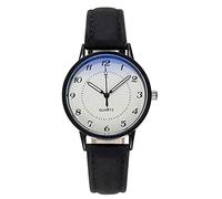 Watch Luminous Ladies Watch Quartz Watch Women's Watch 17mm Watch Strap (Black, One Size)