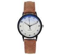 Watch Luminous Ladies Watch Quartz Watch Women's Watch 17mm Watch Strap (Brown, One Size)