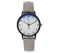 Watch Luminous Ladies Watch Quartz Watch Women's Watch 17mm Watch Strap (Grey, One Size)