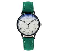 Watch Luminous Ladies Watch Quartz Watch Women's Watch Manual Wind Watch (Green, One Size)