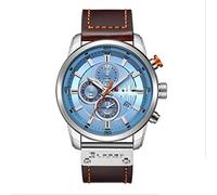 Watch Men Waterproof Chronograph Sport Military Male Clock Leather Man Wristwatch