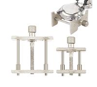 Watch Movement Holder - 2 Piece Two In Alloy Watch Clamps Set, Large Base 3.8 cm, Small Base 2.6 cm, Precision Watch Repair Tool For T Watches