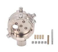 Watch Movement Holder for 7750 Movement, Stainless Steel Watch Repair Base, Secure Fixation Adjusting Tool with Stop Screws and Brass Columns for Watchmakers