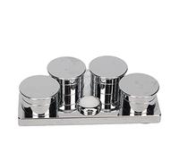 Watch Oil Cup Stand Stainless Steel 4 Dish Reusable Portable Watch Oil Cup Tray for Amateurs