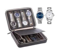 Watch Organizer - 8-Slot Wristwatch Storage Organization | Watch Storage Case | for Business Trips Social Gatherings Party Outdoor