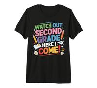 Watch Out 2nd Grade Here I Come Back to School Second Grade Premium T-Shirt