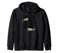 Watch Out For The Falling Iguanas Funny Dad Summer Vibes Zip Hoodie