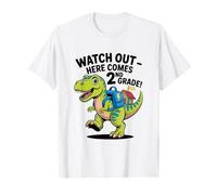 Watch Out Here Comes 2nd Grade Dinosaur T Rex T-Shirt