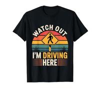 Watch Out I'm Driving Here Chaotic Driver Road - Value Graphic T-Shirt, Men, Black, M