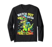 Watch Out Kindergarten Here I Come T Rex Back To School Long Sleeve T-Shirt