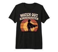 Watch Out Kindergarten Vintage Child Superhero Sunset Premium T-Shirt