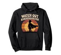 WATCH OUT KINDERGARTEN Vintage Child Superhero Sunset Pullover Hoodie