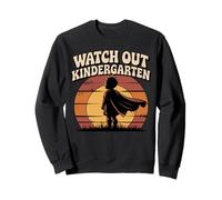 WATCH OUT KINDERGARTEN Vintage Child Superhero Sunset Sweatshirt