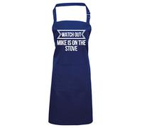 Watch Out Mike Is Cooking Personalised Apron - Cooking Is My Passion, Aprons for Personalised Name, Aprons for Every Kind of Chef, Customisable and Personalised Aprons for Men and Women, Polyester