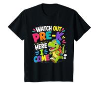 Watch Out Pre-K Here I Come Dinosaur Back to School Kid Boy T-Shirt