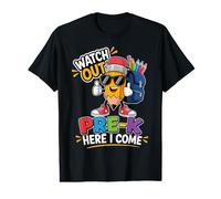 Watch Out Pre-K Here I Come Pencil Back to School Boys Kids Value Graphic T-Shirt