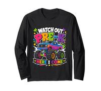 Watch Out Pre K Monster Truck Here I Come Long Sleeve T-Shirt