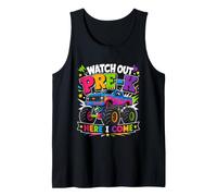 Watch Out Pre K Monster Truck Here I Come Tank Top
