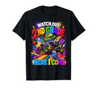 Watch Out Second Grade Dinosaur Monster Truck Back to School T-Shirt