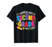 Watch Out Second Grade Here I Come Back to School 2nd Grade T-Shirt