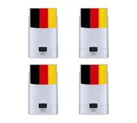 Watch Party Face Paint Set 4 Piece Three Color Makeup Sticks for Sports, Festival Decoration, Compact Carry Design Sports Fan Makeup Game Day Face Color Event Body Paint Cheering Look Party Decor