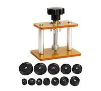 Watch Press Set, Watch Repair Kit with 15mm-50mm Fitting Dies, Watch Back Case Closer Watchmaker Watch Repair Tool for Snap Off/On Watch Back Cover and Battery Replacement