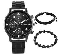 Watch Quartz Men's Analog Wristwatch, Stainless Steel, Hiking Watch, One Size, Model E