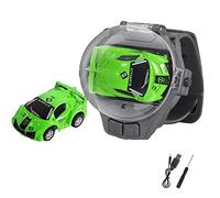 Watch Remote Control Toy Car With Lights, Mini Remote Control Car Watch Toys, 2.4GHz USB Rechargeable Watch RC Racing Car, Kids Interactive Game Toys, Christmas New Year Birthday Gift for Boys Girls