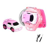 Watch Remote Control Toy Car With Lights, Mini Remote Control Car Watch Toys, 2.4GHz USB Rechargeable Watch RC Racing Car, Kids Interactive Game Toys, Christmas New Year Birthday Gift for Boys Girls