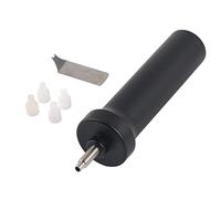Watch Repair Air Pump, Professional Watch Crystal Removal Tool, 5 - Size Fitting Kit with Pry Piece and Stem Key for One - Piece Watch Cases, Stainless Steel and ABS