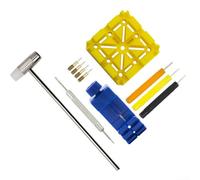 Watch Repair Kit 11 Piece Set with Essential Tools for Band Adjustment and Repairs (Blue)