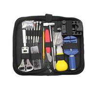 Watch Repair Kit (147 Pieces),Professional Watch Service Set with Carry Case & User Manual,Battery, Band, Strap, Link Pin, Spring Bar, Back Remover & Replacement,Watch Fixing & Adjustment Tools, Non
