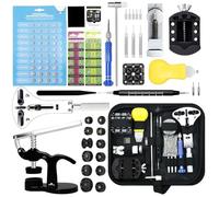 Watch Repair Kit, GLDCAPA Professional Watch Battery Replacement Kit, Watch Repair Tools with Carrying Case, Watch Link Removal Tool Kit, Watch Case Opener, Watch Press Set with 60pcs Watch Battery