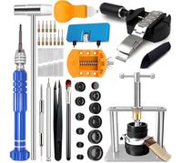 Watch Repair Kit, GLDCAPA Watch Press Tool Set, Watch Battery Replacement Tool Kit, Watch Link Removal Kit, Watch Case Opener, Watch Band Replacement Tool, Watch Repair Screwdriver, Tweezers