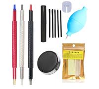 Watch Repair Kits, Care Tools for Wristwatch, Ergonomic Precision Repair Set, Multi-Material Construction, Versatile Maintenance Kit, Wristwatch Servicing Use, 7.87x5.12x5.51 Inch