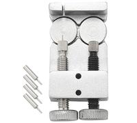 Watch Repair Tool Band Adjustment High Low Tool with 4 Spare Pins, silver