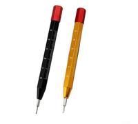 Watch Repair Tool with Precision Scale, Adjustable Spring Bar Remover for Watch Bands, Aluminum Handle with Interchangeable Tips(2pcs)